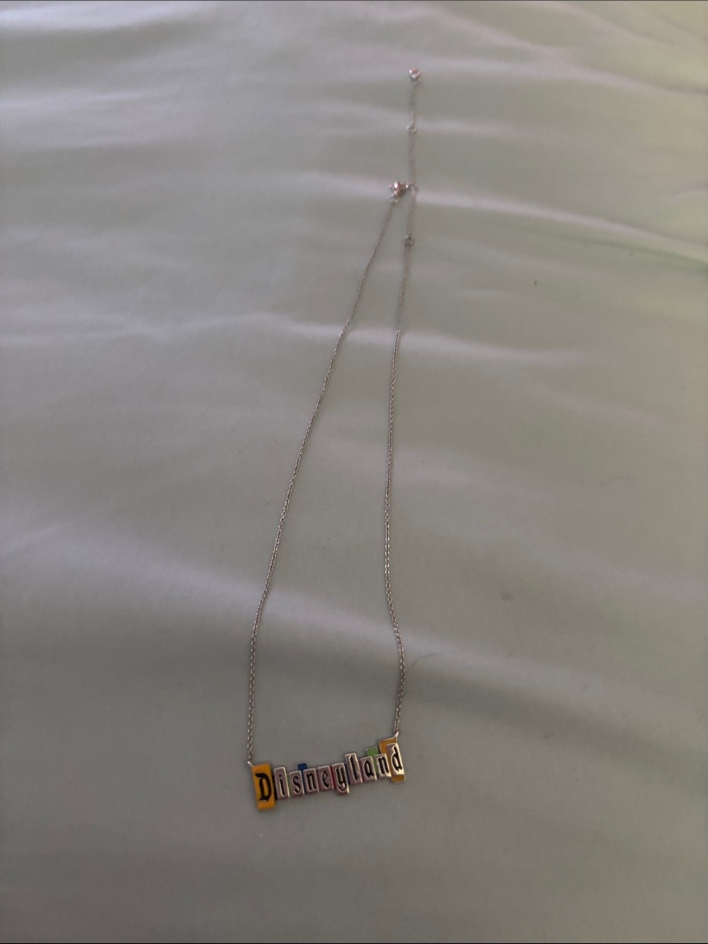 Crislu Disneyland Marquee Necklace